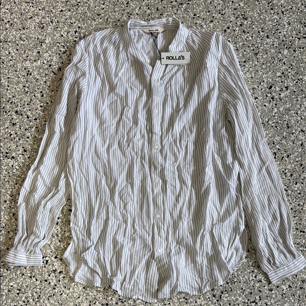 ROLLA'S Skinny Stripe Blouse 10/M
